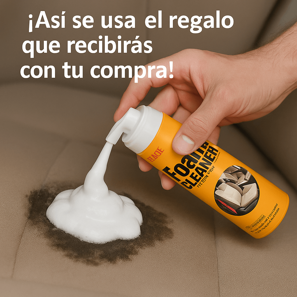 Kit con 2 unidades + 1 Espuma Limpiadora Foam Cleaner completamente GRATIS