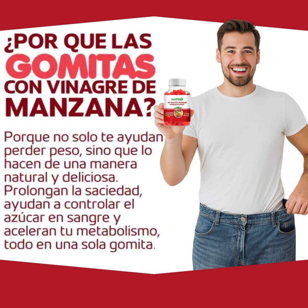Gomitas Vinagre De Manzana (COMBO 1, 2, 3 O 5 Unidades)