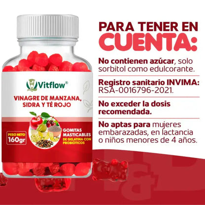Gomitas Vinagre De Manzana (COMBO 1, 2, 3 O 5 Unidades)